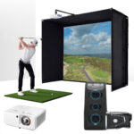 Foresight GC3S with PlayBetter SimStudio™ ESSENTIALS Package | Golf Simulator Studio with Impact Screen, Enclosure, Hitting Mat & Projector