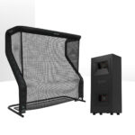 Uneekor EYE MINI LITE Golf Launch Monitor & Simulator Home Net Studio with The Net Return Premium Hitting Net Package